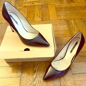Zara leather heels